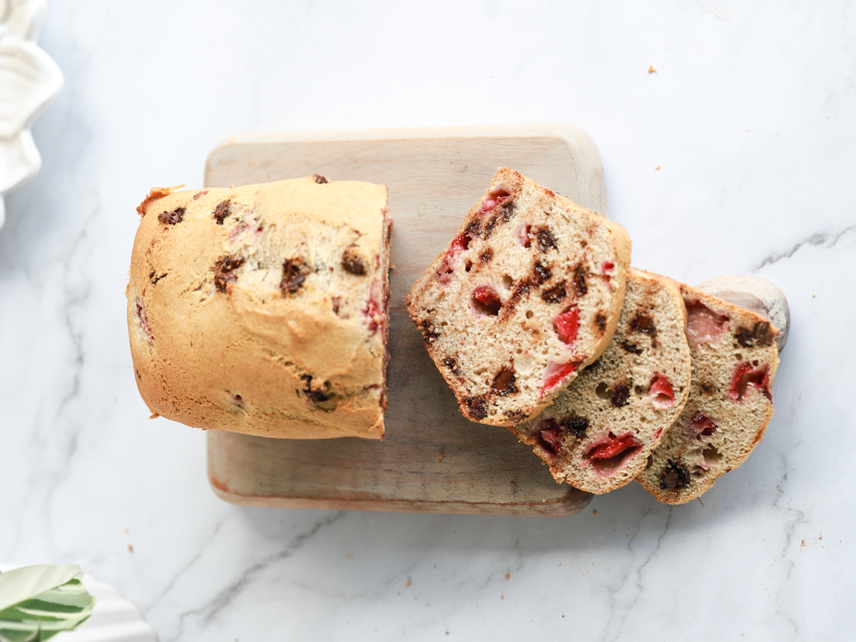Strawberry banana bread