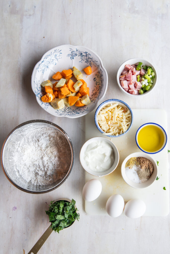 Sweet potato ham bread