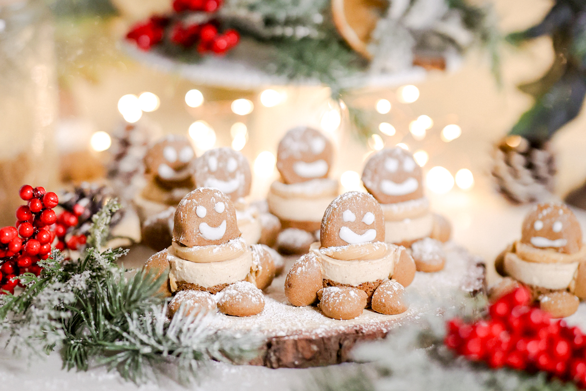 Gluten-Free Mini Gingerbread Cheesecakes