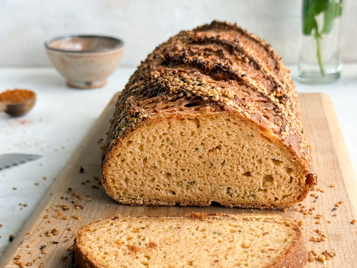 Tomato Pesto Sourdough Baguette