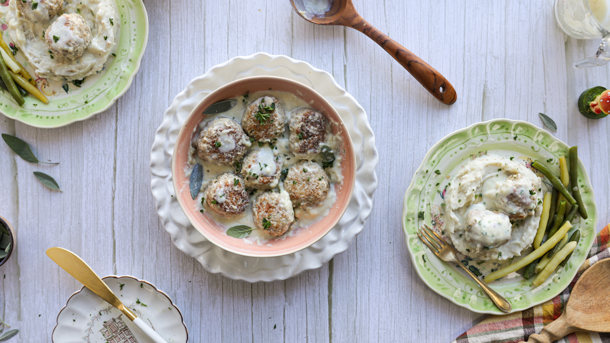 Turkey Meatballs for Thanksgiving
